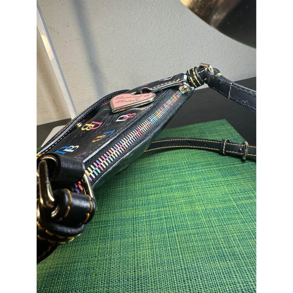Dooney & Bourke DB75 Multicolor Monogram Crossbody Bag - Picture 9 of 10